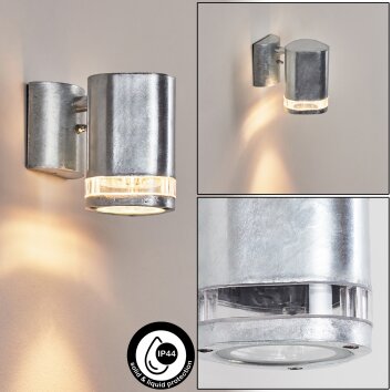 Amyton Applique da esterno Zincato, 1-Luce