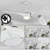 Malloa ventilatore da soffitto LED Bianco, 1-Luce, Telecomando