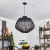 Mani Lampadario a sospensione Nero, 1-Luce