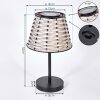 Chillaiza Lampada da tavolo solare LED Nero, 1-Luce