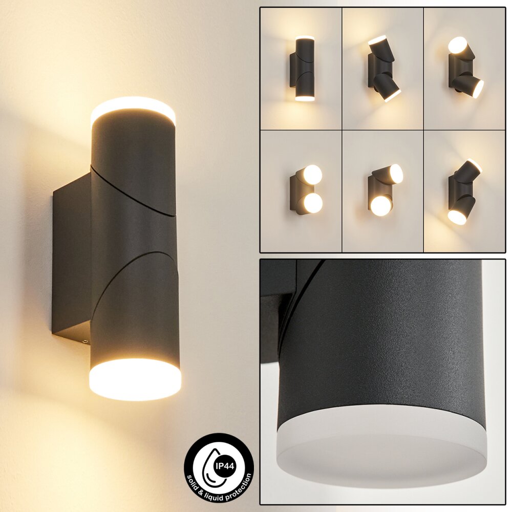 Hoods Applique da esterno LED Antracite, Bianco, 1-Luce main product photo