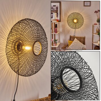 Brooker Applique Nero, 1-Luce