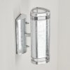 Amyton Applique da esterno Acciaio inox, Trasparente, chiaro, Zincato, 2-Luci