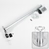 Amyton Lampioncino Segnapasso Acciaio inox, Trasparente, chiaro, Zincato, 1-Luce