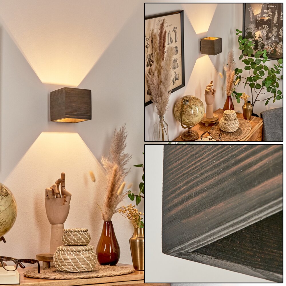 Polcura Applique Legno scuro, 1-Luce main product photo