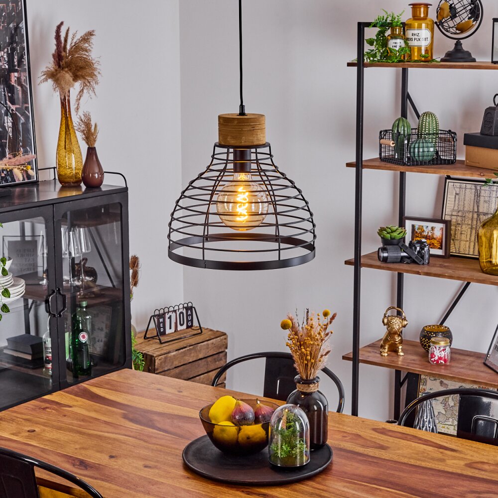 Omba Lampadario a sospensione Écru, Nero, 1-Luce main product photo