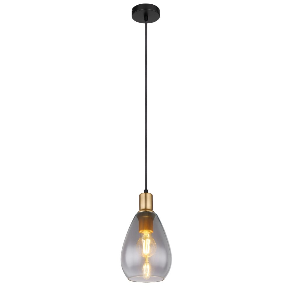 Globo FANNI Lampadario a sospensione Ottone, Nero, 1-Luce main product photo