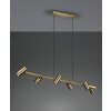 Trio Marley Lampada a Sospensione Ottone antico, 6-Luci