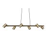 Trio Marley Lampada a Sospensione Ottone antico, 6-Luci