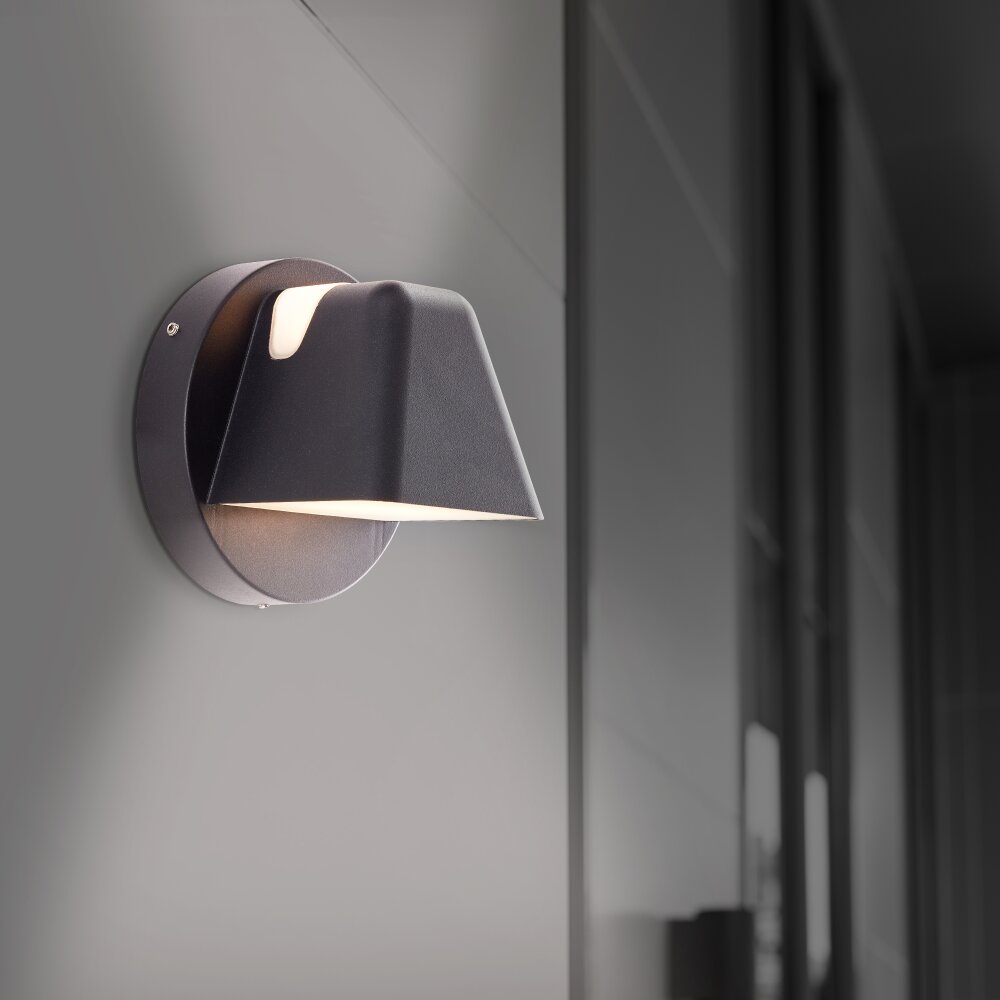 Brilliant Scorton Applique da esterno LED Nero, 2-Luci main product photo