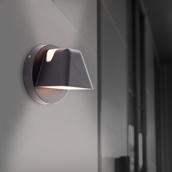 Brilliant Scorton Applique da esterno LED Nero, 2-Luci Brilliant Scorton Applique da esterno LED Nero, 2-Luci