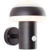 Brilliant Ilton Applique da esterno LED Nero, 1-Luce, Sensori di movimento