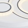 Brilliant Furtado Plafoniera LED Nero, Bianco, 1-Luce, Telecomando