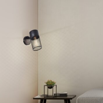 Brilliant Kamolo Applique Nero, 1-Luce