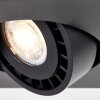 Brilliant Doro Plafoniera LED Nero, 1-Luce