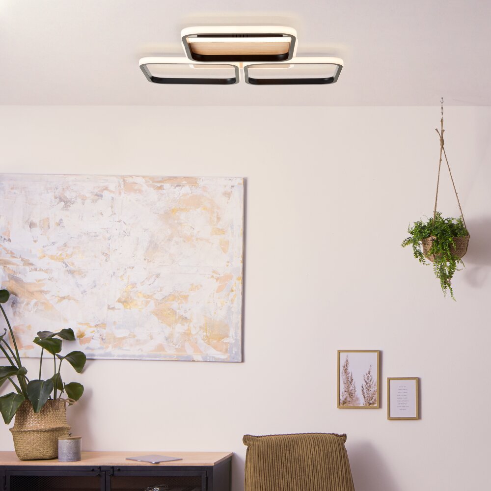 Brilliant Dennet Plafoniera LED Marrone, Nero, 1-Luce main product photo