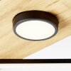 Brilliant Woodbridge Plafoniera LED Marrone, Nero, 1-Luce