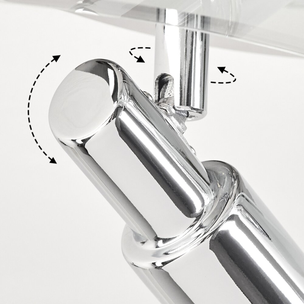 Morges Plafoniera LED Cromo, Bianco, 4-Luci