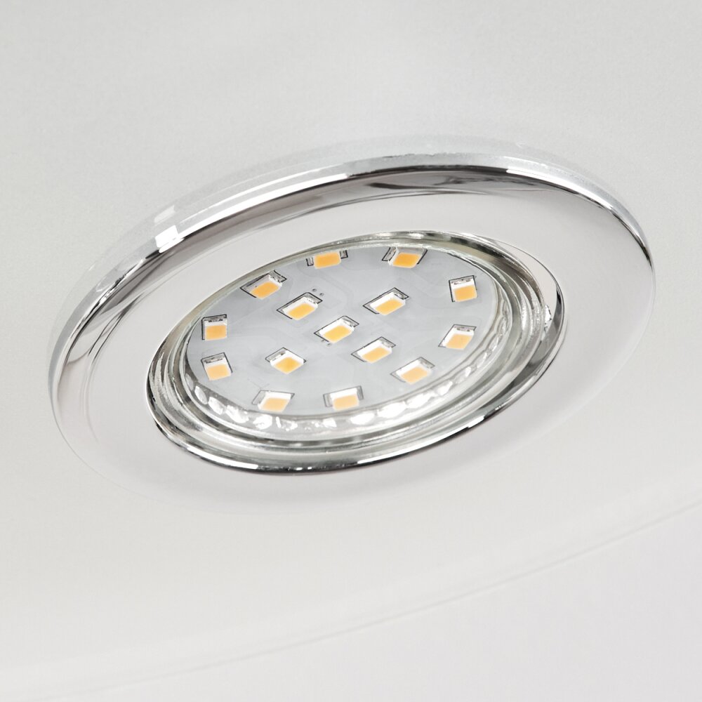 Morges Plafoniera LED Cromo, Bianco, 4-Luci