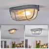 Chaquire Plafoniera Grigio, 1-Luce