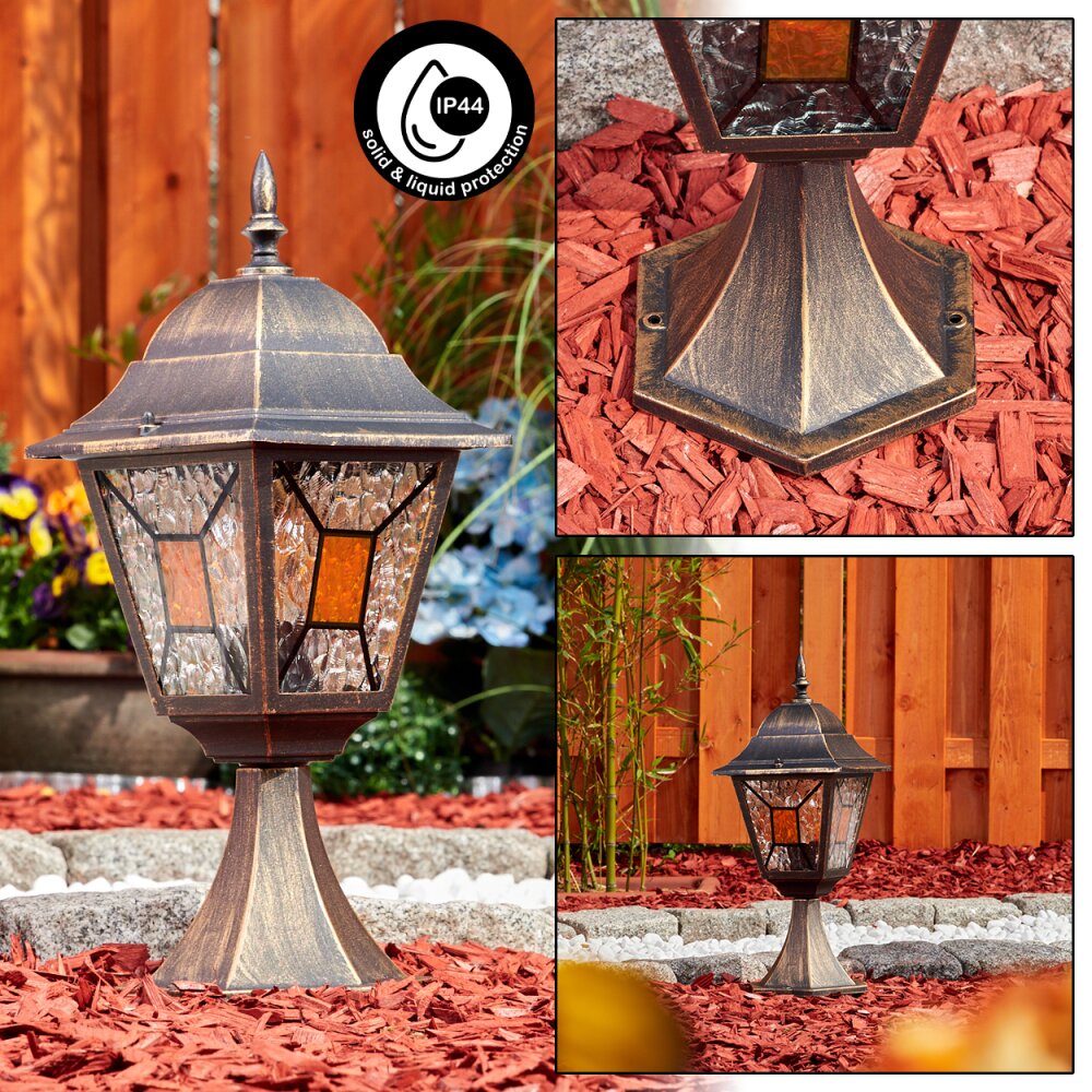 Halla Lampada con piedistallo Oro, Nero, 1-Luce main product photo