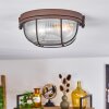 Chaquire Plafoniera Marrone, Ruggine, 1-Luce