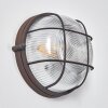 Chaquire Applique Marrone, Ruggine, 1-Luce