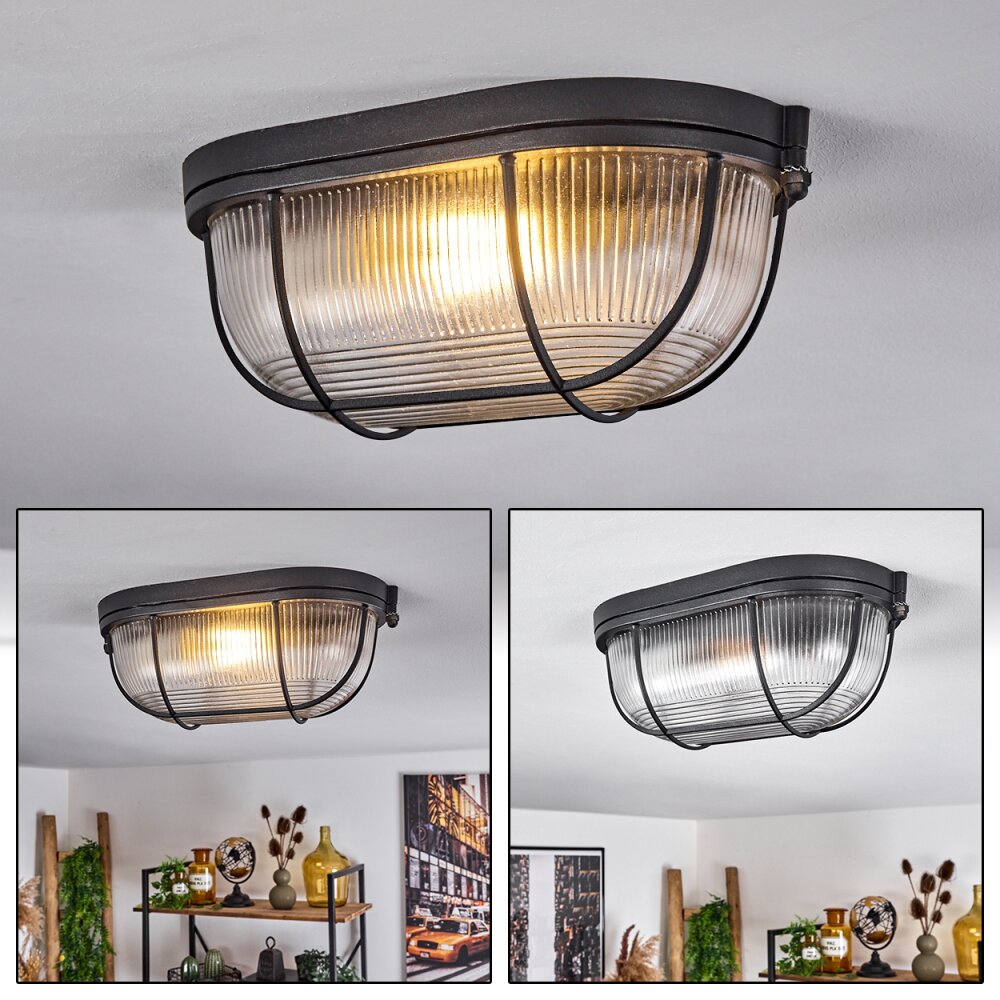 Quintay Plafoniera Nero, 1-Luce main product photo