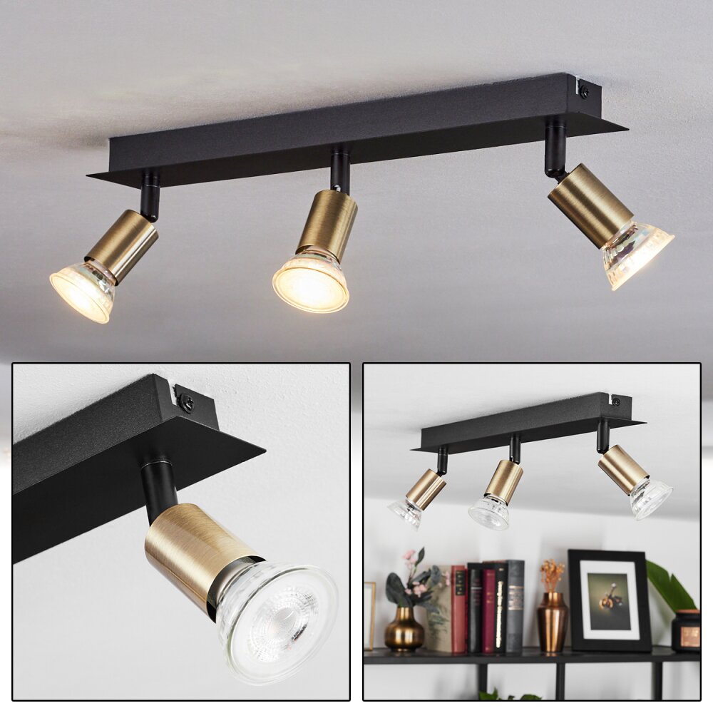Castillo Plafoniera Nero, 3-Luci main product photo