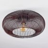 Agueda Plafoniera Ramato, Nichel opaco, Nero, 1-Luce