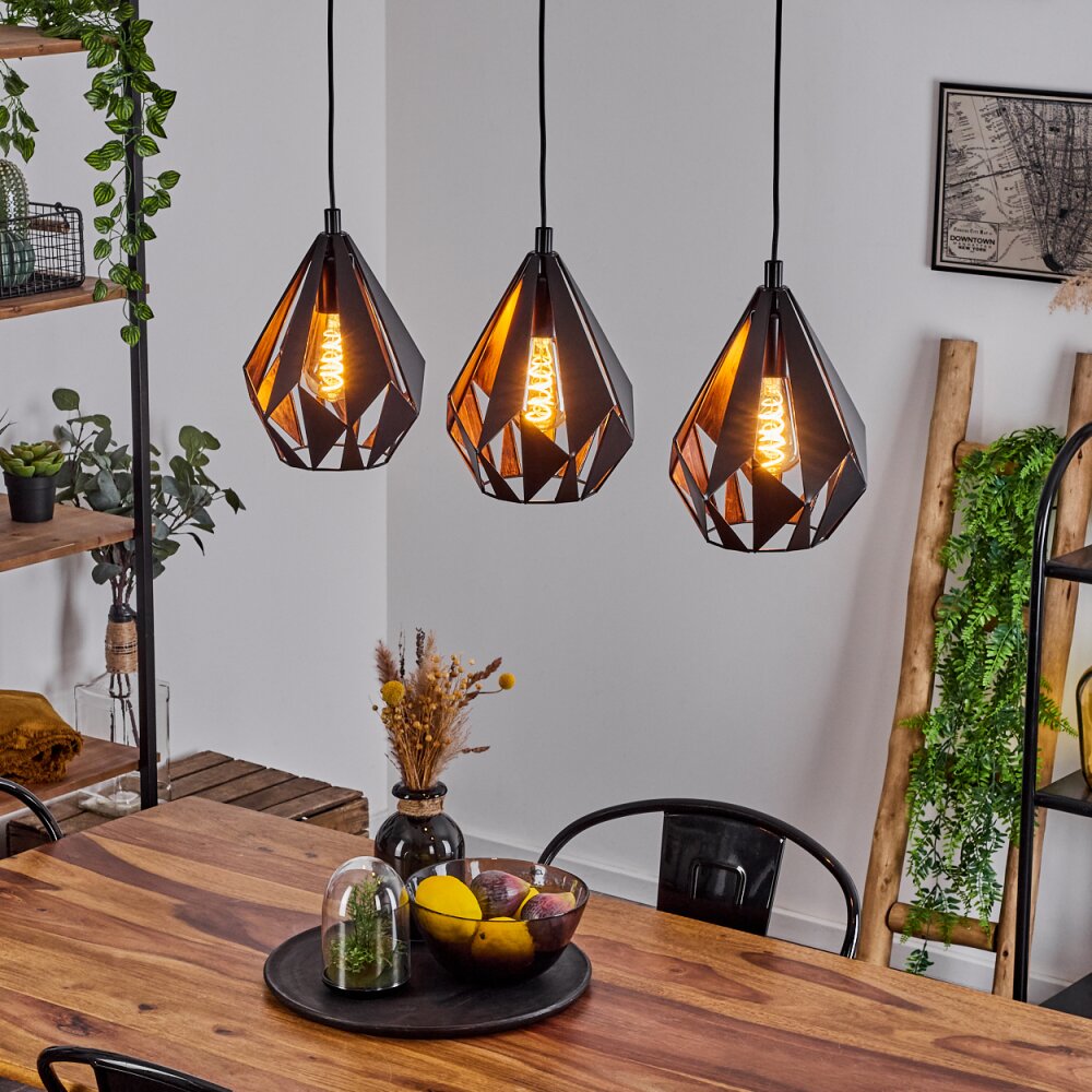 Marang Lampada a Sospensione Nero, 3-Luci main product photo