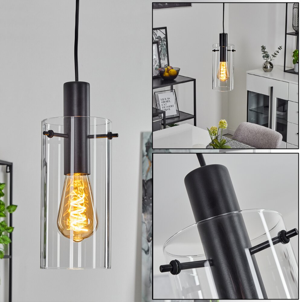Miaqui Lampadario a sospensione Nero, 1-Luce main product photo