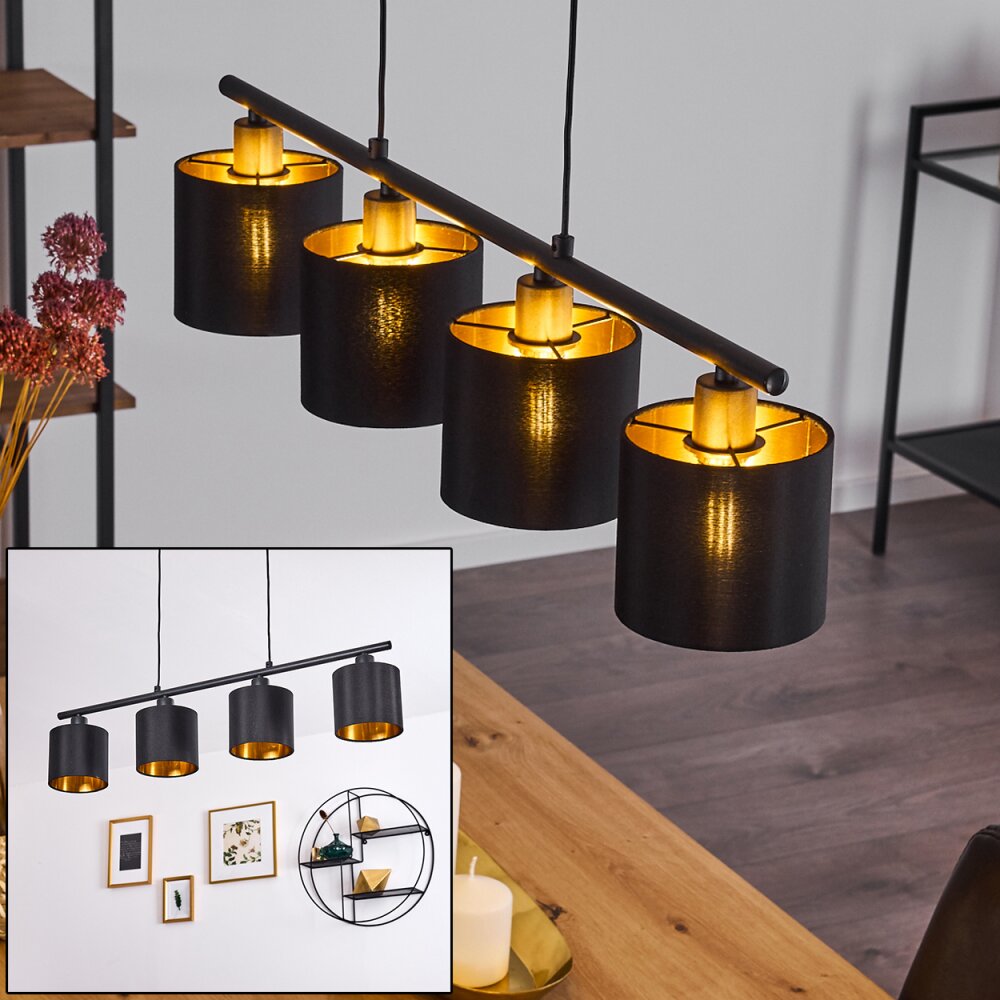 Alsen Lampada a Sospensione Nero, 4-Luci main product photo