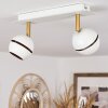 Tome Plafoniera LED Ottone, Bianco, 2-Luci