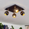 Tome Plafoniera LED Ottone, Nero, 4-Luci