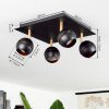 Tome Plafoniera LED Ottone, Nero, 4-Luci