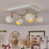 Tome Plafoniera LED Ottone, Bianco, 4-Luci