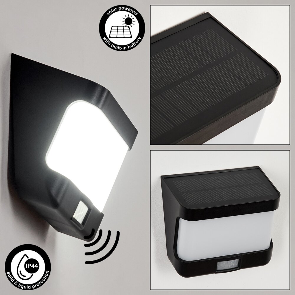 Colchagua lampade da parete solare LED Nero, Bianco, 1-Luce, Sensori di movimento main product photo