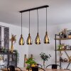 Lincura Lampadario a sospensione Ottone, Nero, 4-Luci