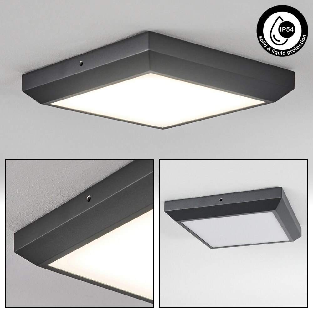 Alkmaar Plafoniera da esterno LED Antracite, 1-Luce main product photo