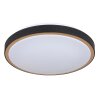 Globo SAMMI Plafoniera LED Ottone, Nero, Bianco, 1-Luce
