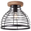 Brilliant Avia Plafoniera Nero, 1-Luce