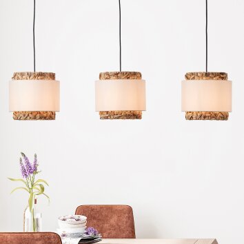 Brilliant Waterlilly Lampada a Sospensione Nero, 3-Luci