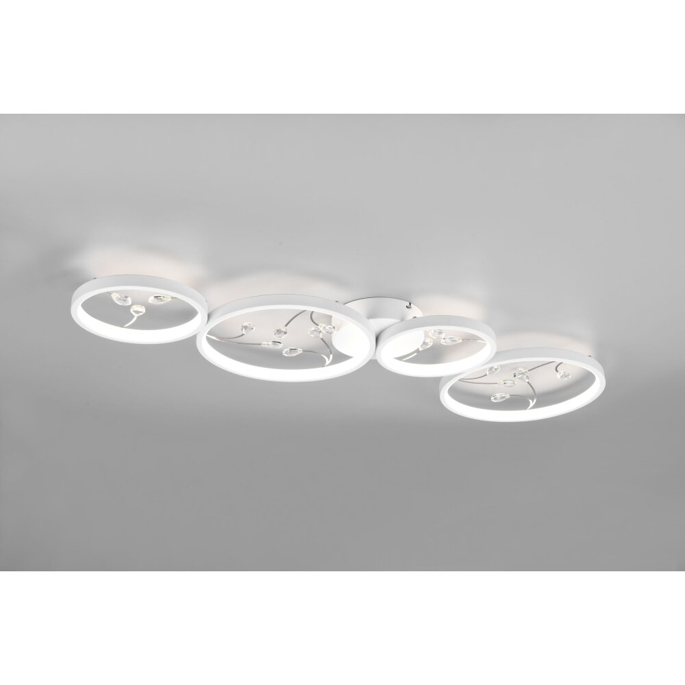 Trio Groovy Plafoniera LED Bianco, 1-Luce main product photo