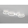 Trio Groovy Plafoniera LED Bianco, 1-Luce