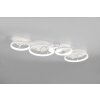 Trio Groovy Plafoniera LED Bianco, 1-Luce