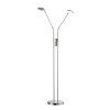 FHL easy Luna Lampada da terra LED Nichel opaco, 2-Luci