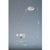 FHL easy Luna Lampada da tavolo LED Nichel opaco, 1-Luce