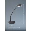 FHL easy Luna Lampada da tavolo LED Nero, 1-Luce