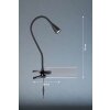 FHL easy Nox Lampada con pinza LED Nero, 1-Luce